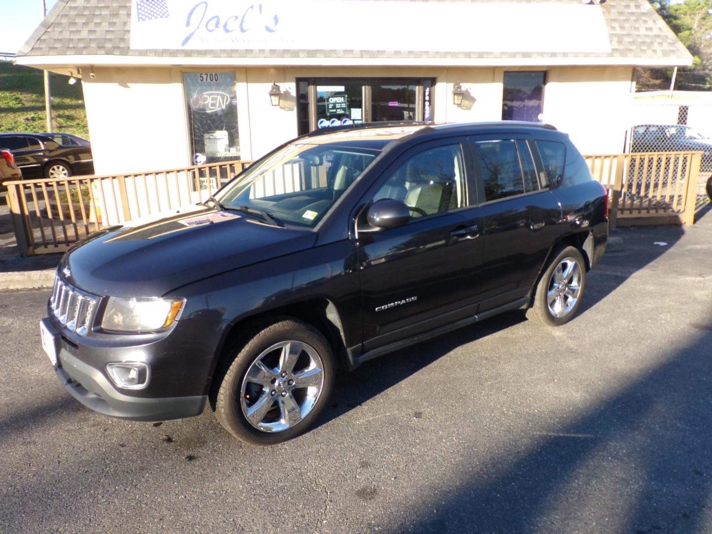 2014 Black Jeep Compass (1C4NJDCB4ED) , located at 5700 Curlew Drive, Norfolk, VA, 23502, (757) 455-6330, 36.841885, -76.209412 - Photo#0